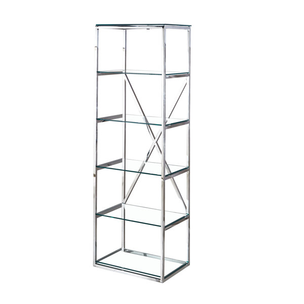 Ivy Bronx Bookcase Glass Wayfair.co.uk